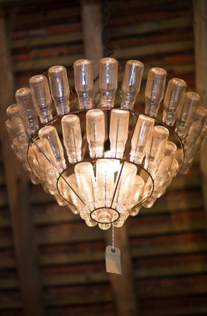 Recycle Products Vintage Bottle Chandelier